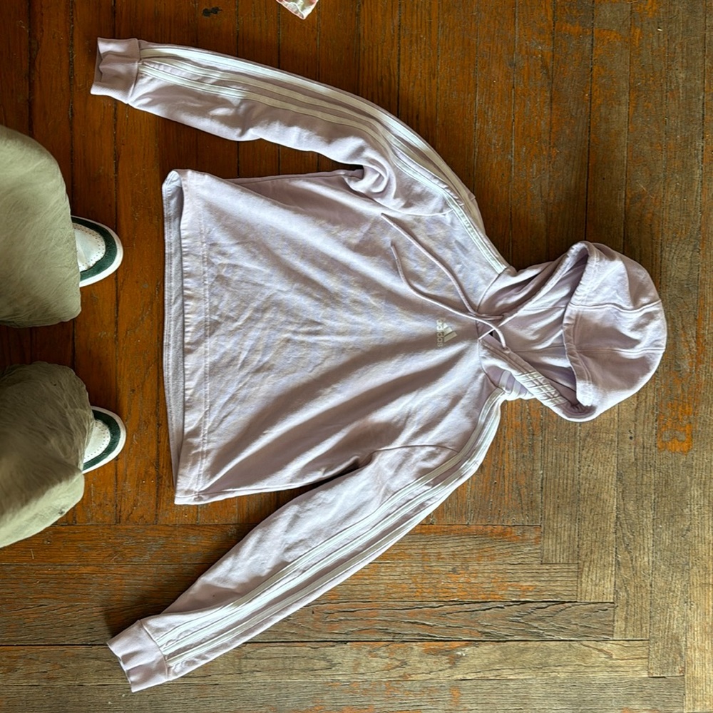 Light pinkish purple adiddas hoodie